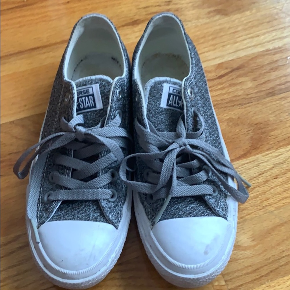 Converse grey in knitted material